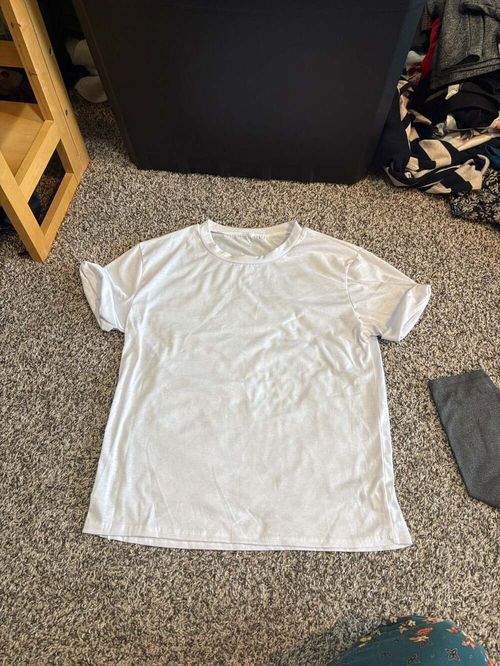 Unbranded Short-Sleeve T-Shirt Size XL White Polyester